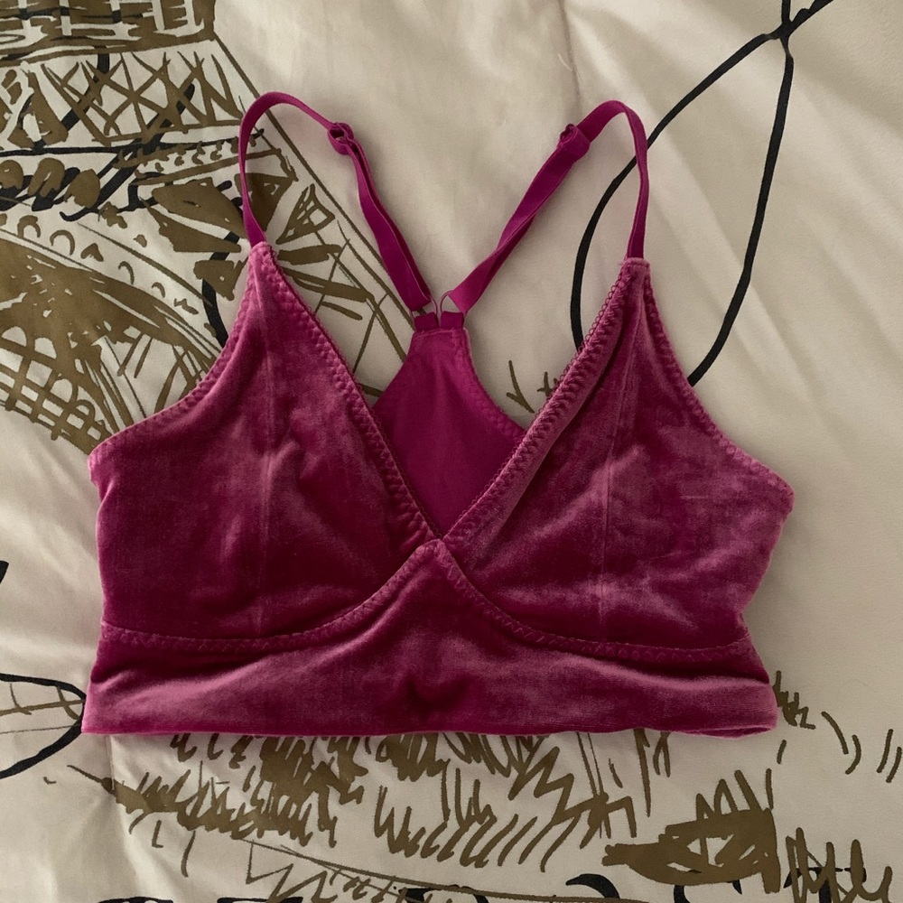 Fabletics Hazel Velvet Bralette - S